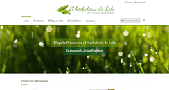 Desktop Screenshot of elherbolariodelola.com